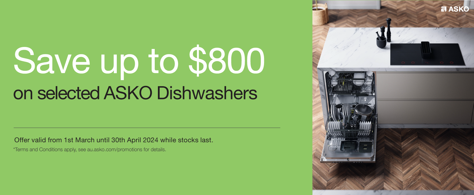 Save Up To $800 On Selected ASKO Dishwashers