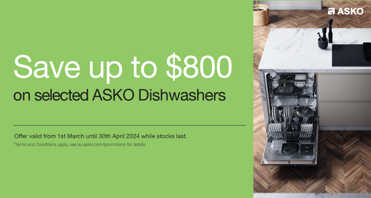 Save Up To $800 On Selected ASKO Dishwashers