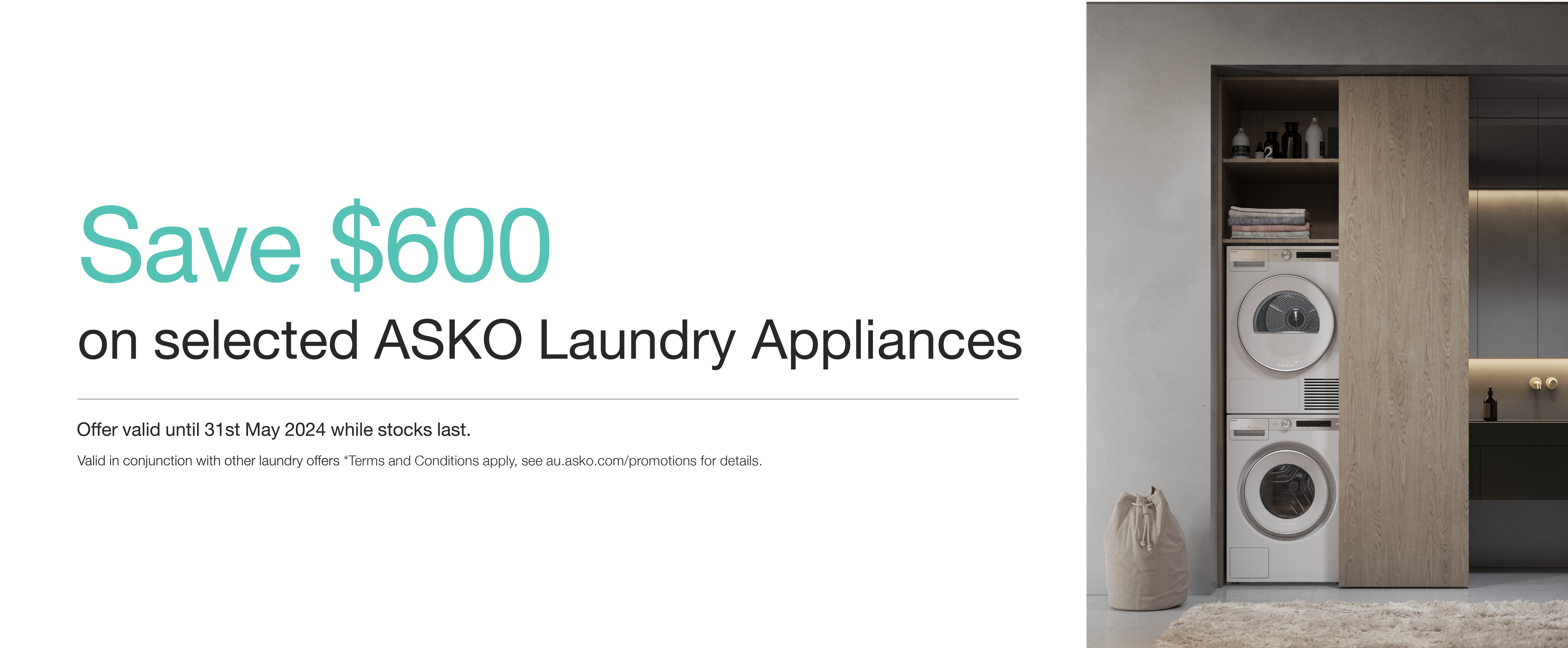 Save Up To $600 on Selected ASKO Washing Machines