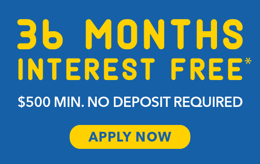 36 months interest free finance