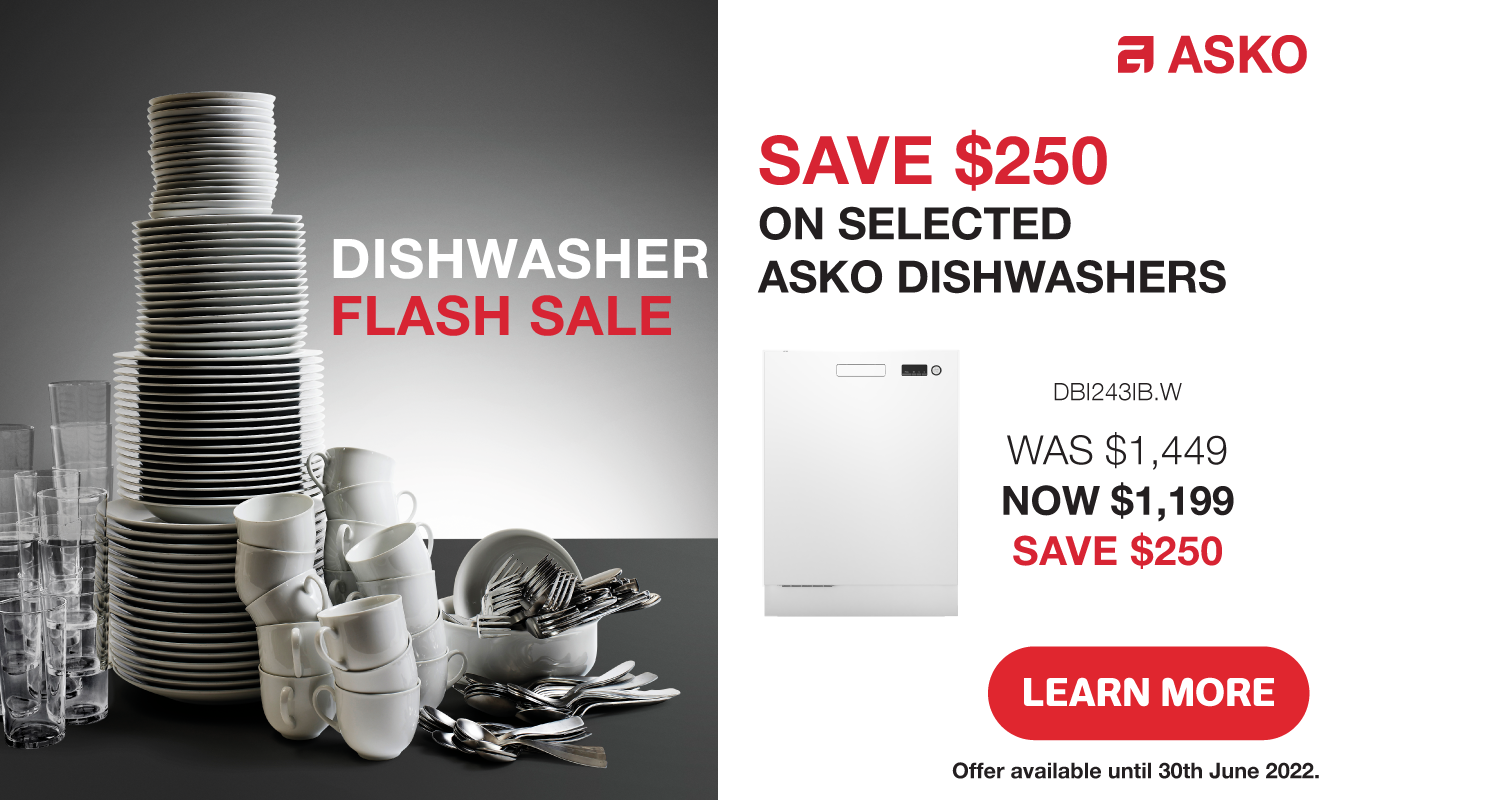 Save $250 On Selected ASKO Dishwashers