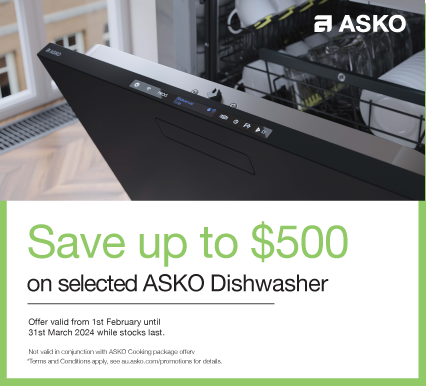 Save Up To $500 On Selected ASKO Dishwashers