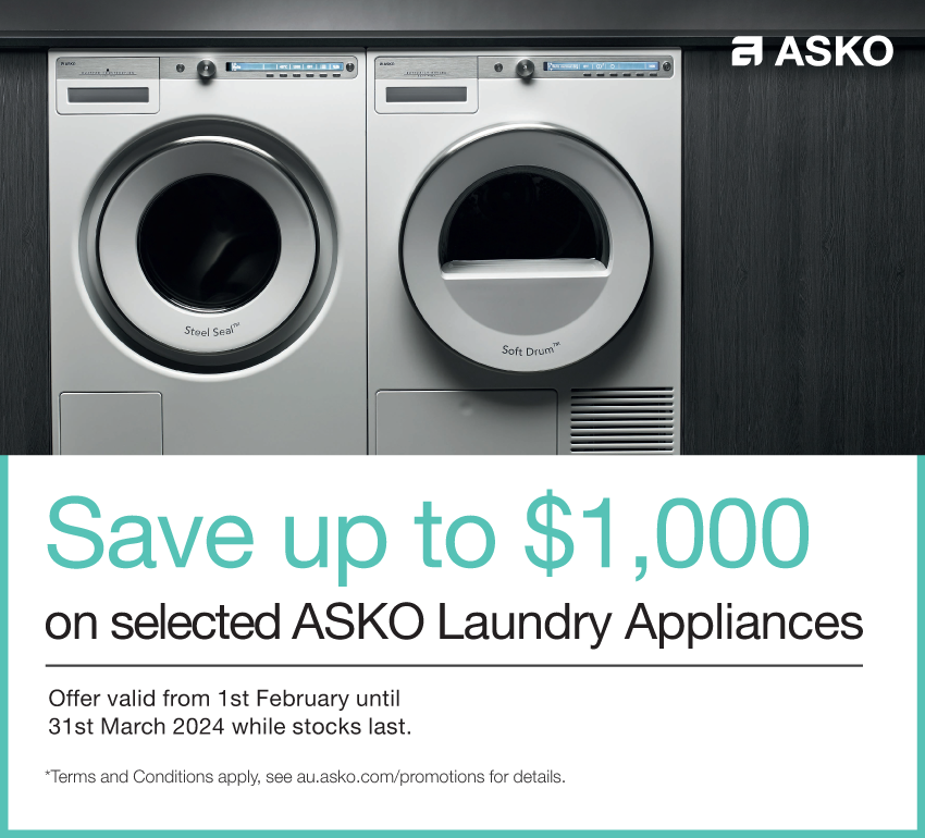 Save Up To $1,000 On Selected ASKO Laundry Appliances