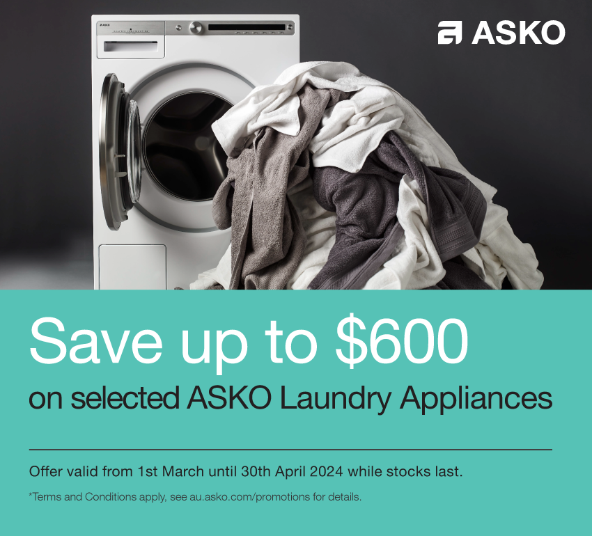 Save Up To $600 On Selected ASKO Laundry Appliances