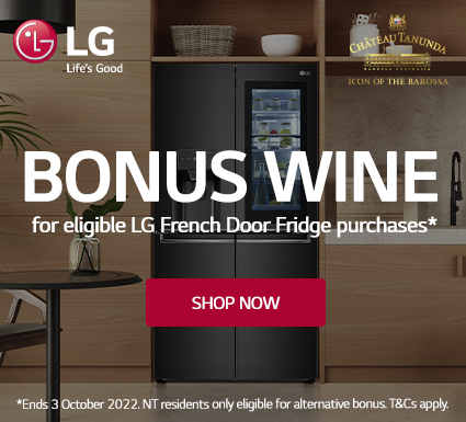 Bonus Wine With Selected LG French Door Fridges