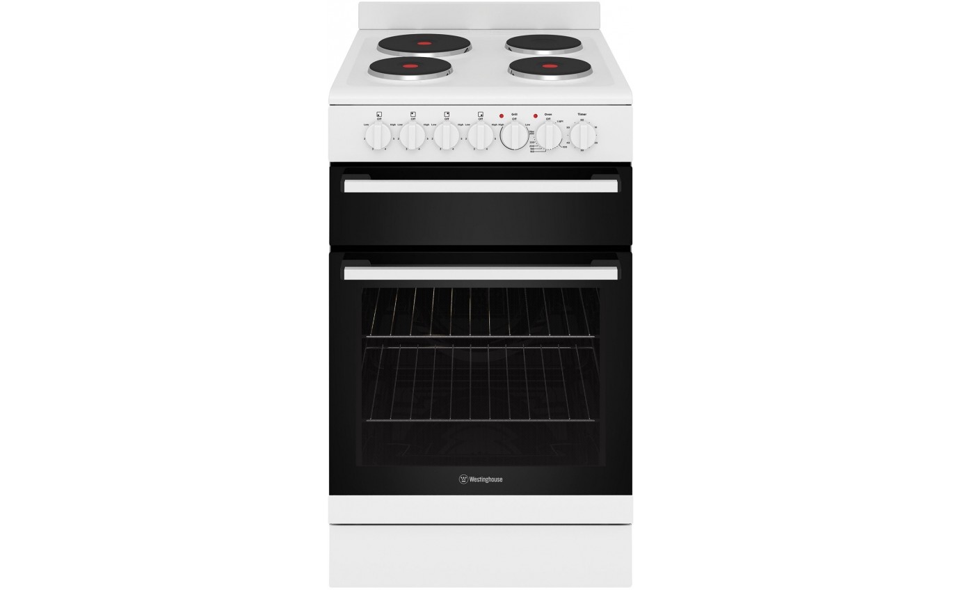 westinghouse 54cm freestanding cooker with electric oven and ceramic cooktop