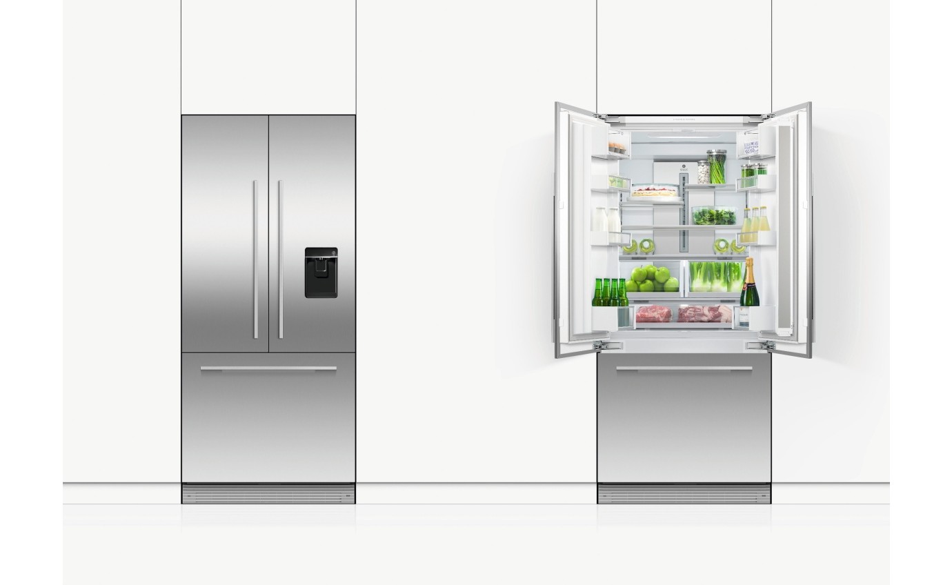 Fisher & Paykel 417L Integrated French Door Fridge (Stainless Steel) RS80AU1