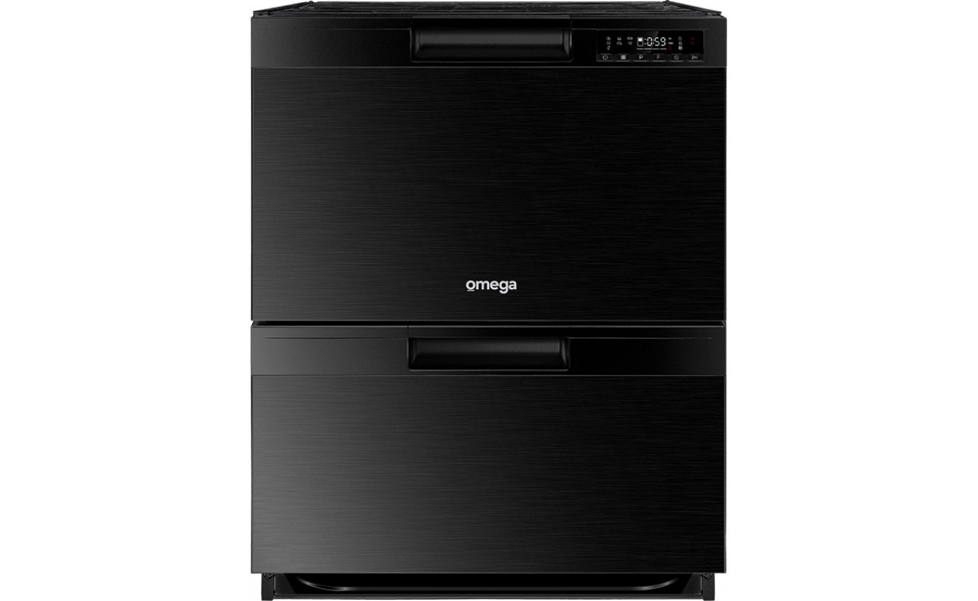Omega 60cm Double Draw Dishwasher ODD614XBLACK