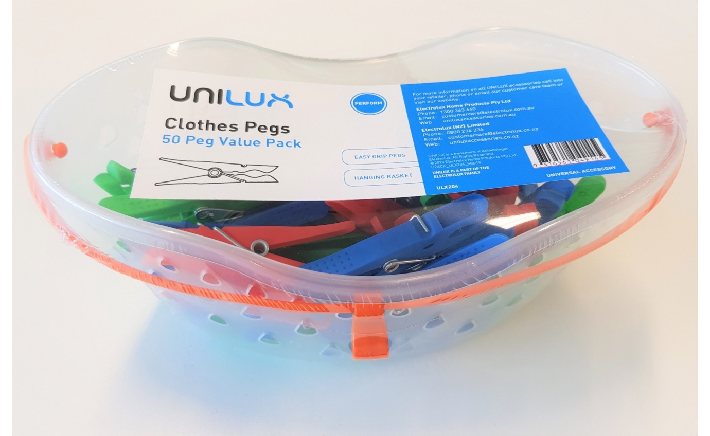 Unilux Clothes Pegs & Basket ULX204