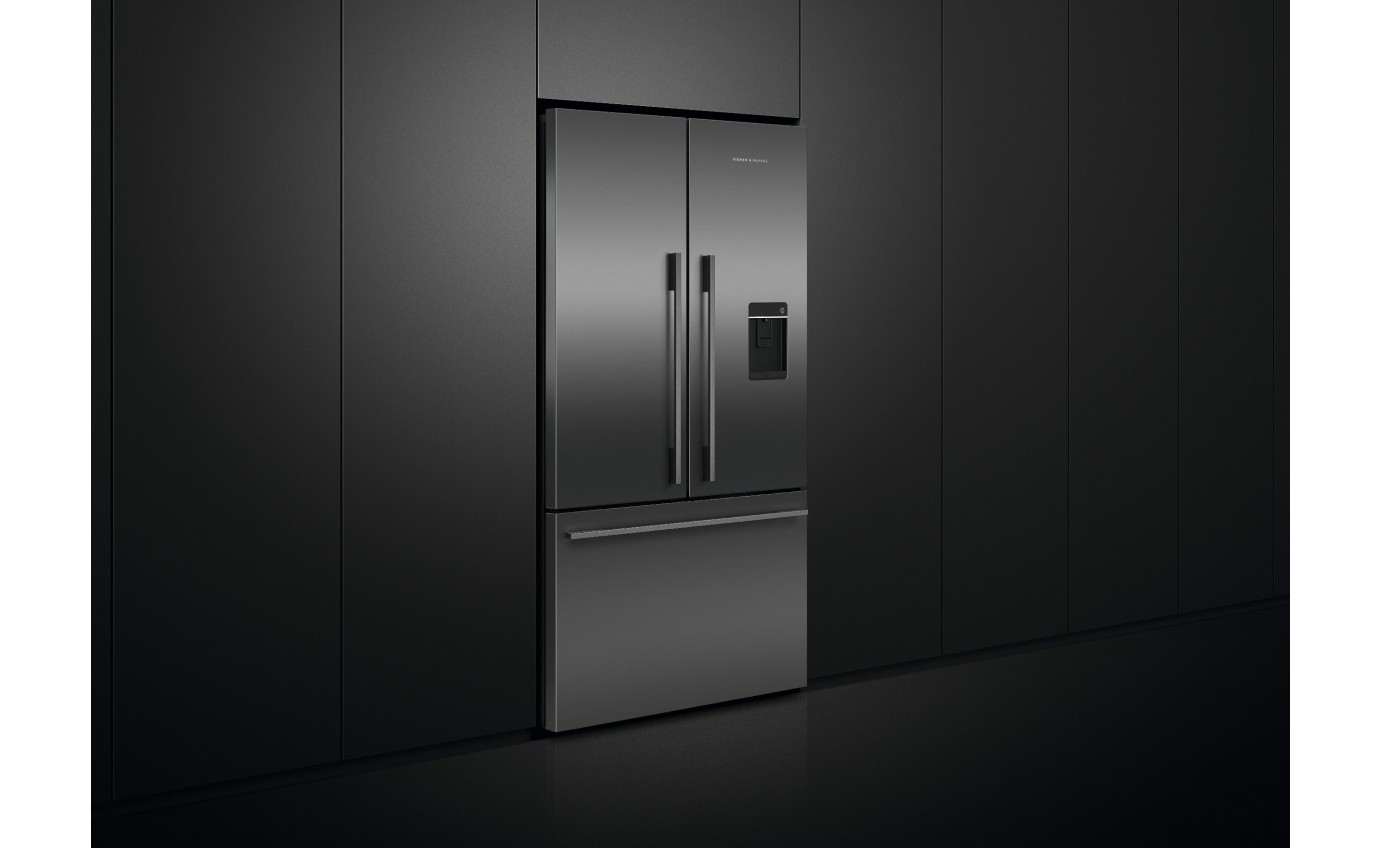 Fisher & Paykel 569L French Door Fridge (Black Stainless Steel) RF610ADUB5