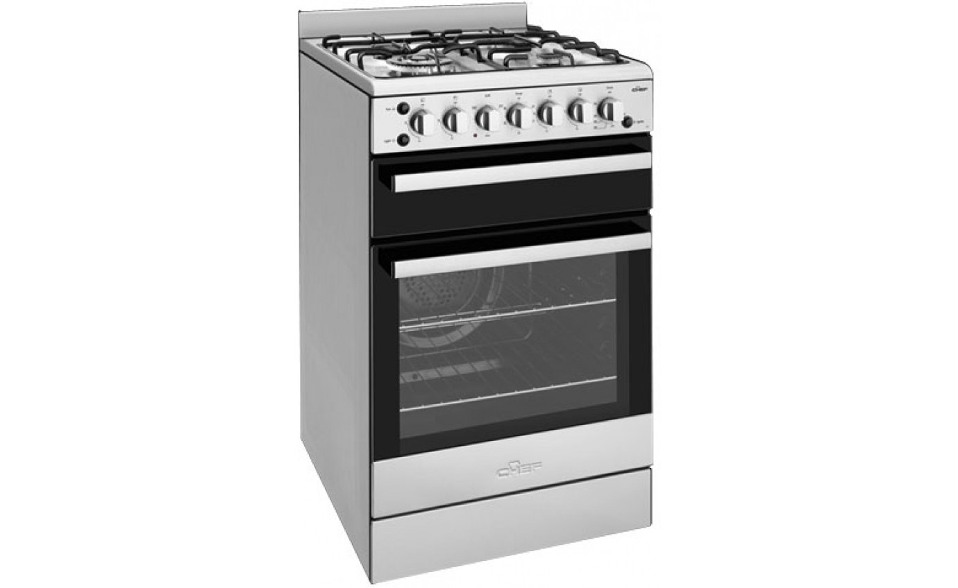 Chef 54cm Freestanding Gas Cooker CFG517SBNG