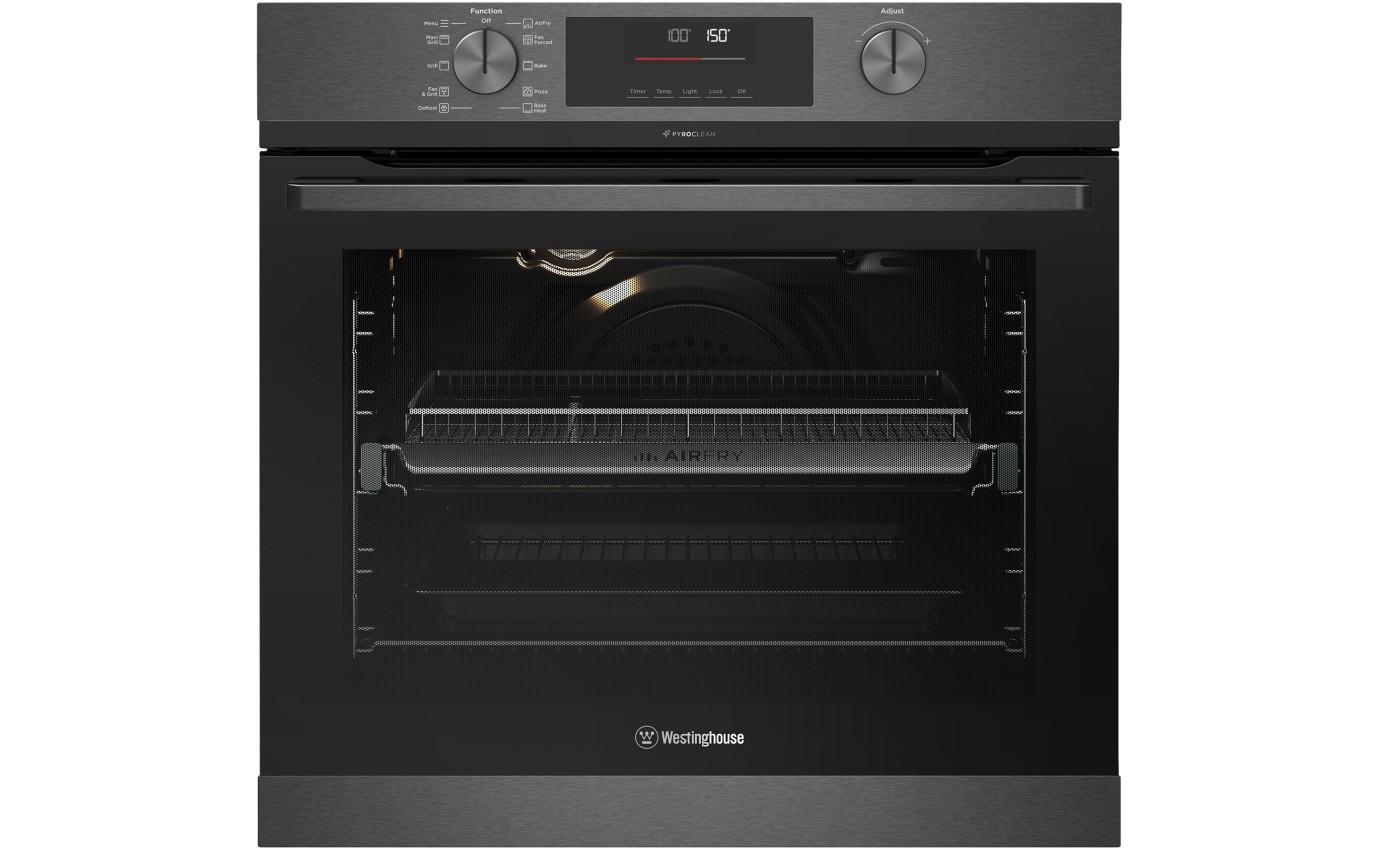 Westinghouse 60cm Multifunction PyroClean Oven with AirFry (Dark Stainless Steel) WVEP6716DD