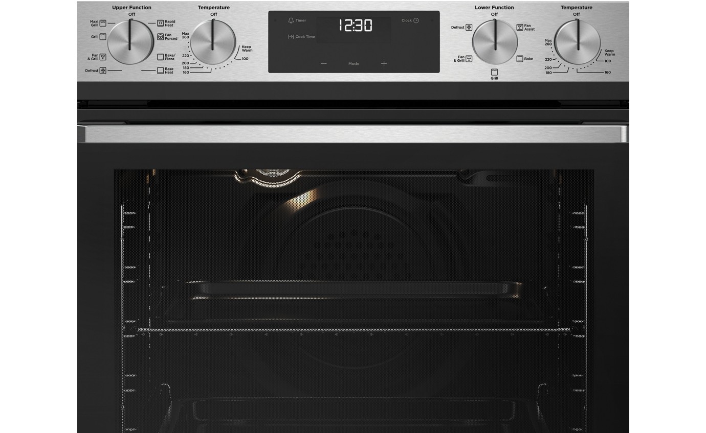 Westinghouse 60cm Multifunction Double Oven (Stainless Steel) WVE6525SD