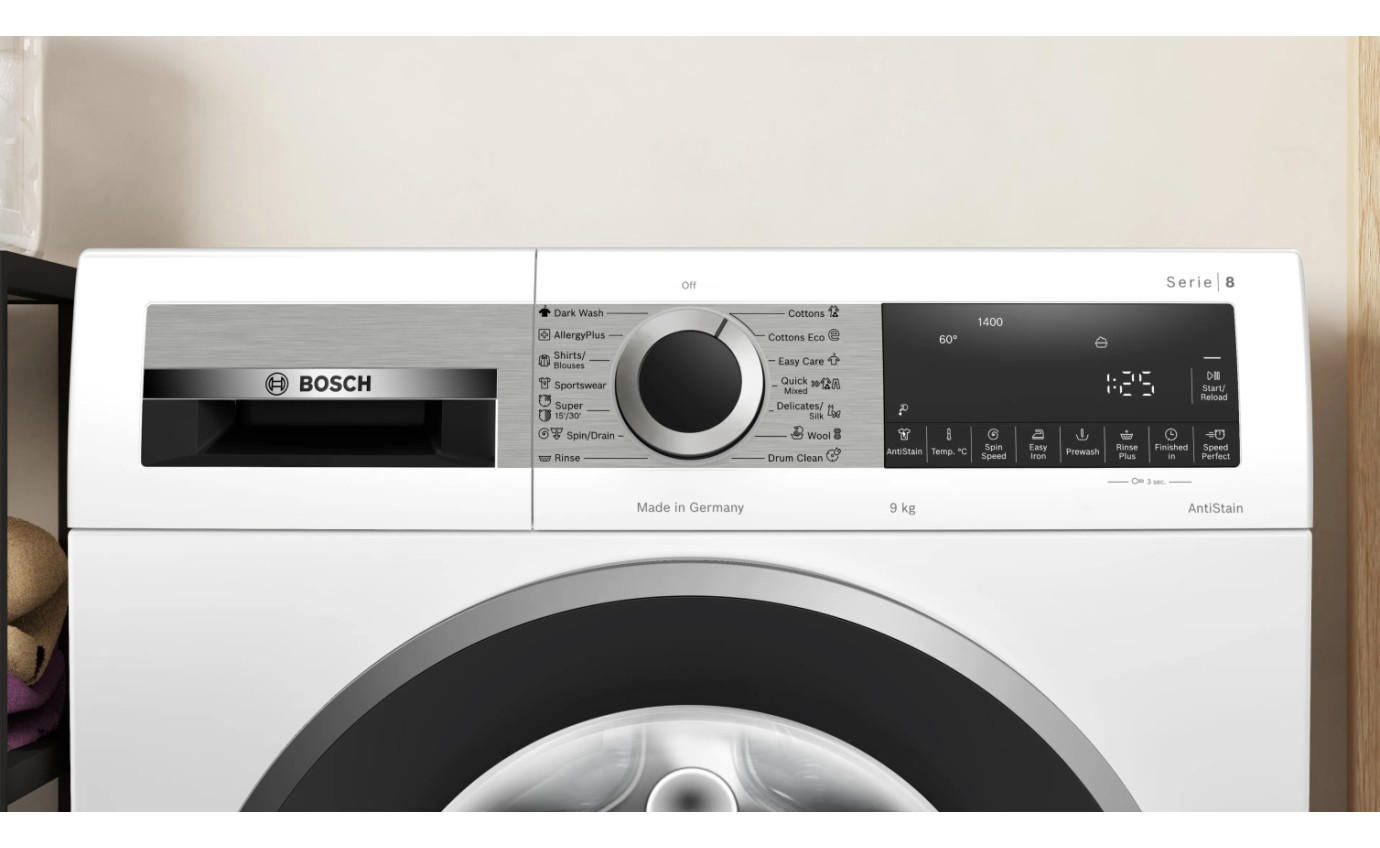Bosch 9kg Series 8 Front Load Washing Machine WGG24401AU Fridge