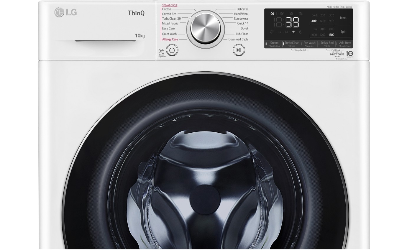 LG 10kg Front Load Washing Machine WV91610W