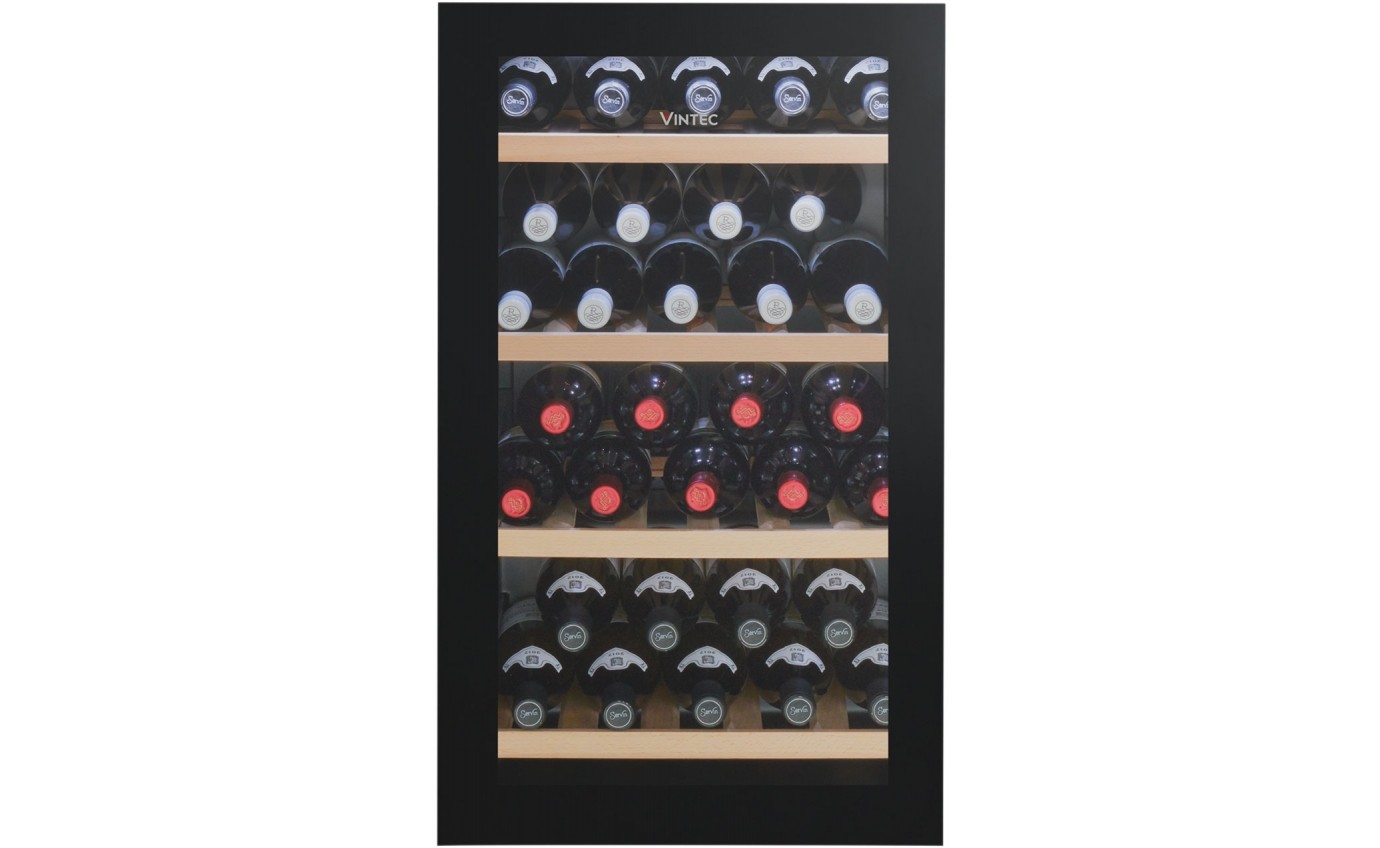 Vintec 35 Bottle Single Zone Wine Cabinet (Black) VWS035SBBX