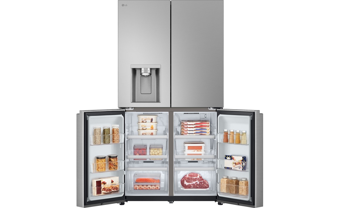 LG 637L French Door Fridge (Stainless Steel) GFL700PL Fridge & Washer