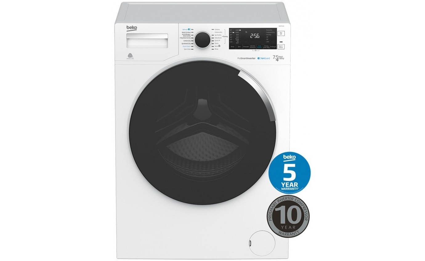 Beko 7.5kg/4kg Washing Machine Dryer Combo BWD7541IG