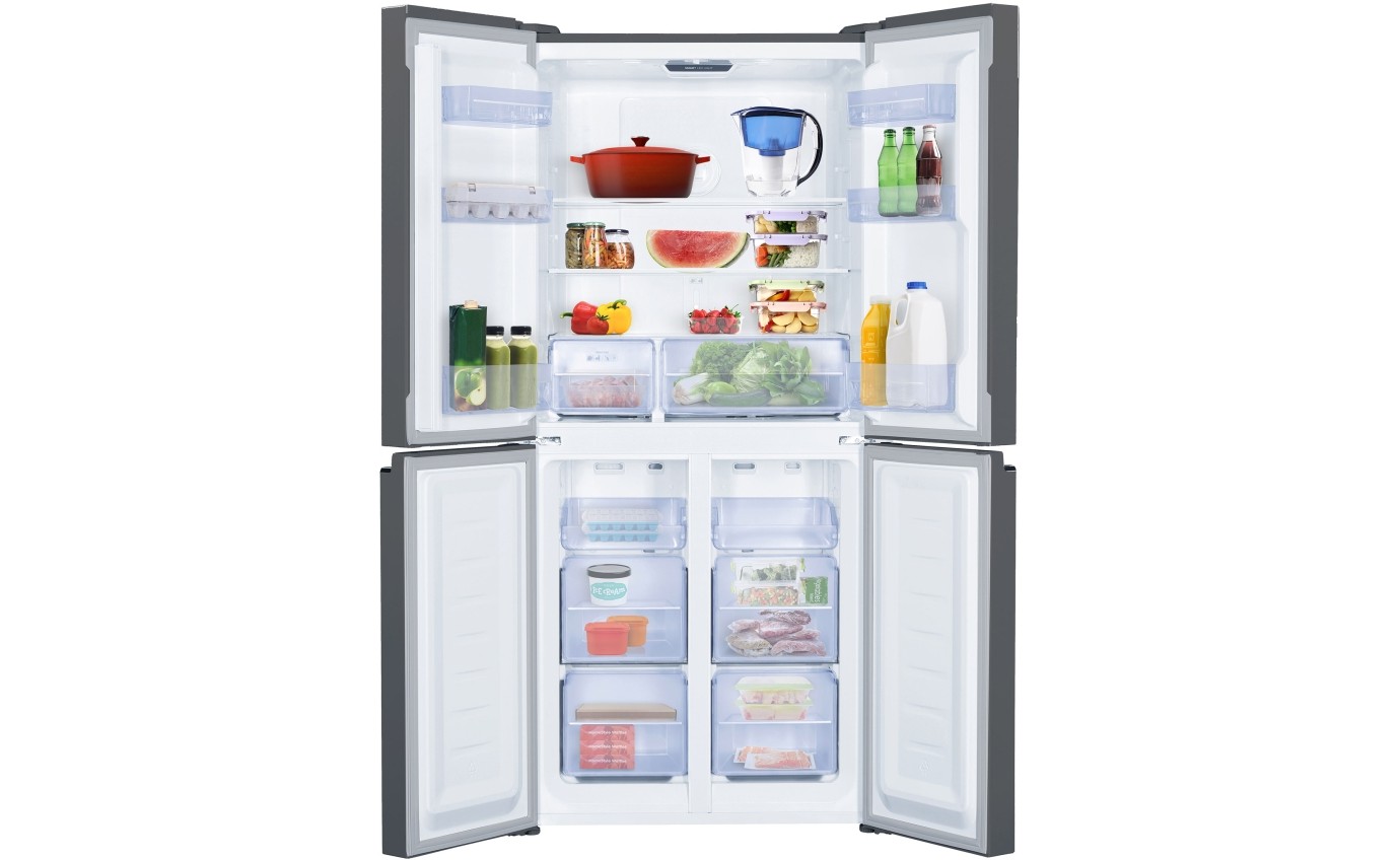 TCL 421L French Door Fridge (Brushed Silver) P421CDN