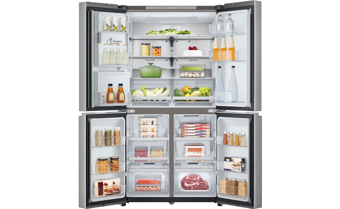 LG 637L French Door Fridge (Stainless Steel) GFL700PL Fridge & Washer