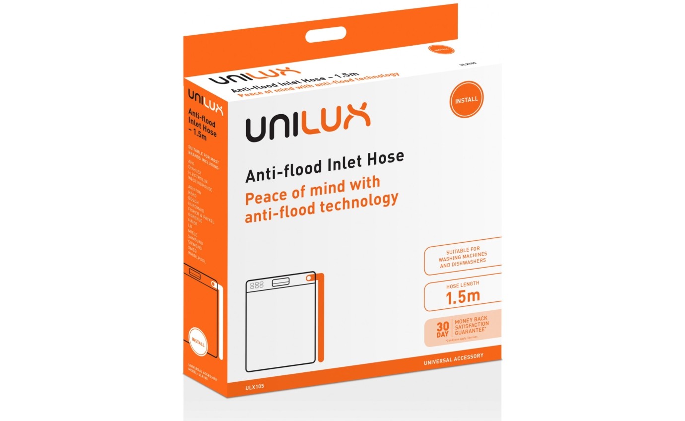 Unilux Universal Dual Layer Anti-Flood Inlet Hose (1.5m) ULX105