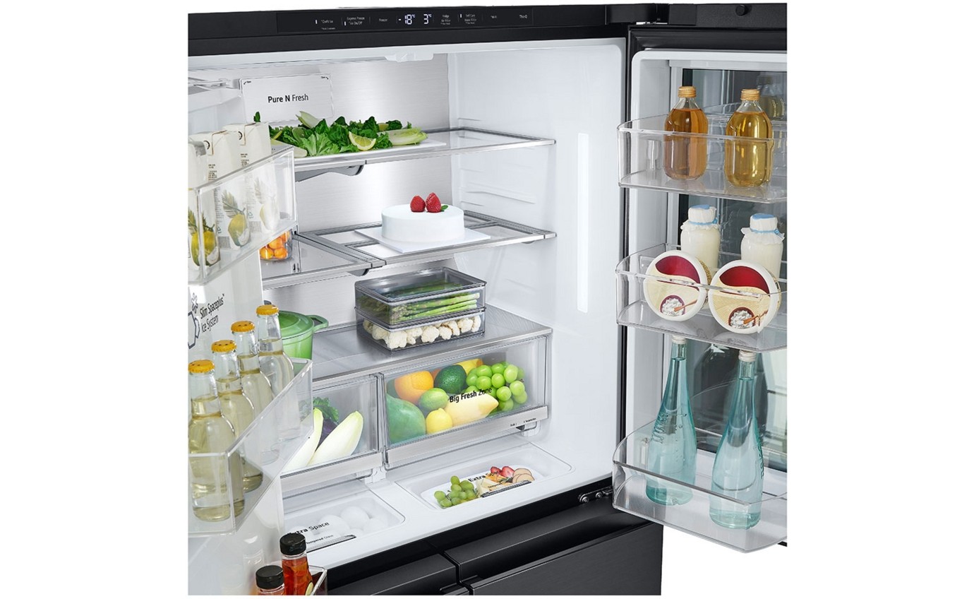 LG 642L French Door Fridge (Black Stainless Steel) GFV700BSLC