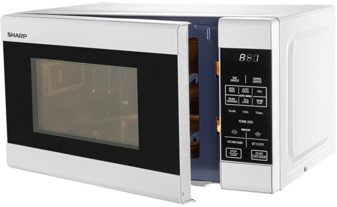 Sharp 20L 750W Compact Microwave Oven (White) R211DW
