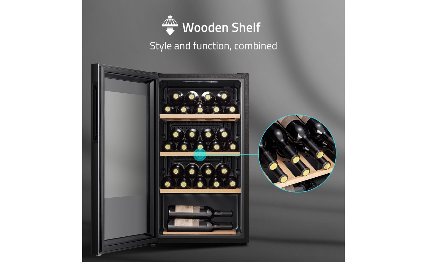 Hisense 30 Bottle Wine Cabinet (Black) HRWC31