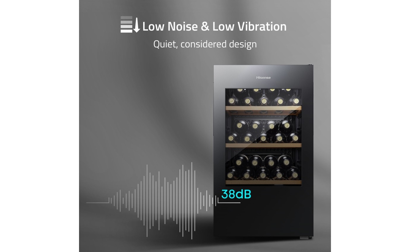 Hisense 30 Bottle Wine (Black) HRWC31 Fridge & Washer City