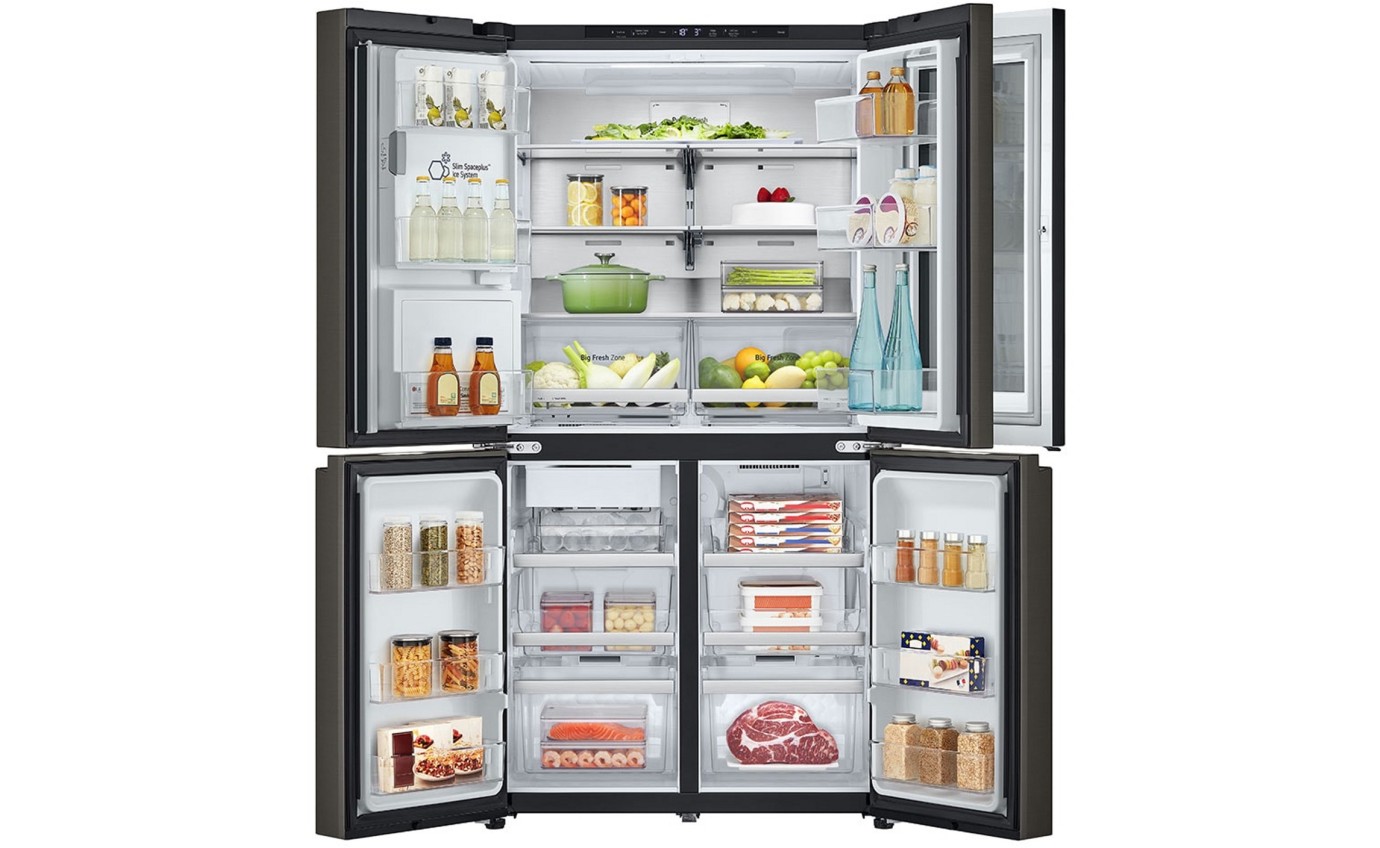 LG 642L French Door Fridge (Black Stainless Steel) GFV700BSLC