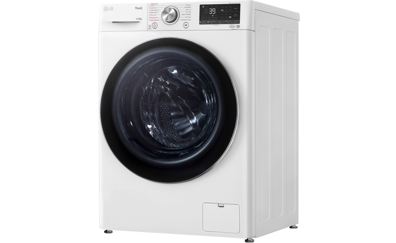 LG 12kg/8kg Front Load Washer Dryer Combo WVC91412W