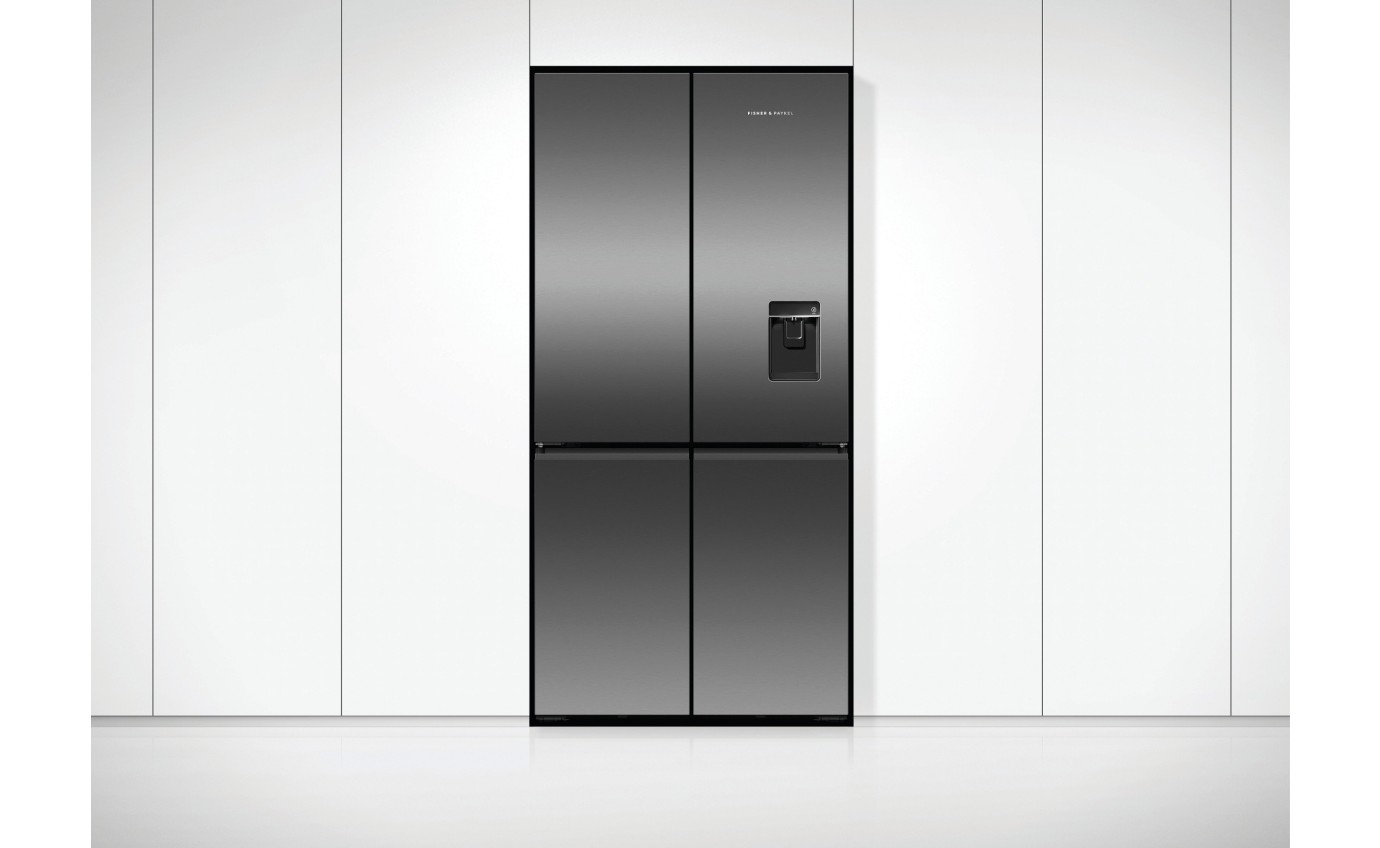 Fisher & Paykel 690L Freestanding Quad Door Refrigerator RF730QNUVB1 Fridge & Washer City