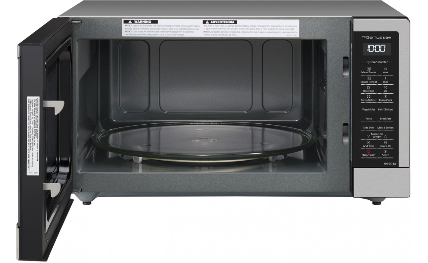 Panasonic 44L 1100W Cyclonic Inverter Microwave Oven (Stainless Steel) NNST78LSQPQ