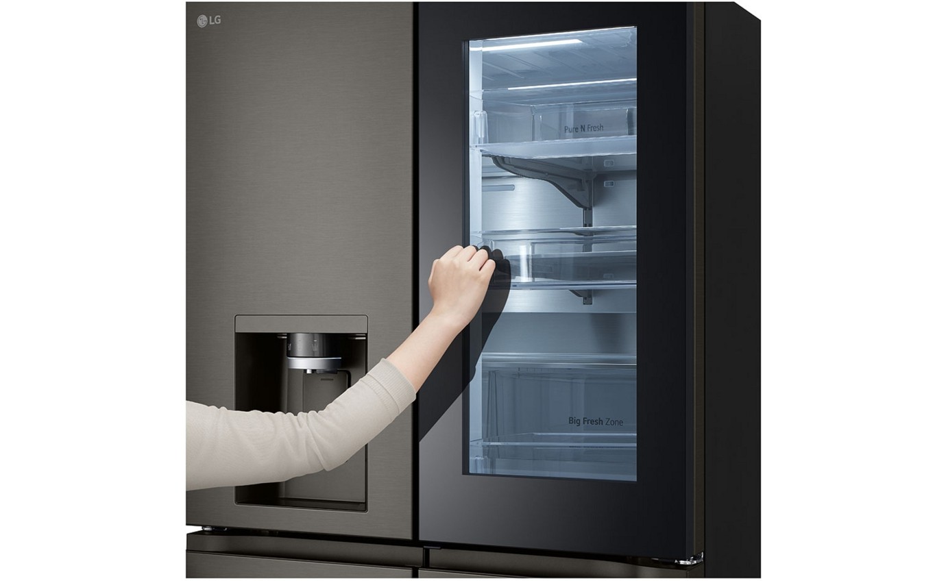 LG 642L French Door Fridge (Black Stainless Steel) GFV700BSLC