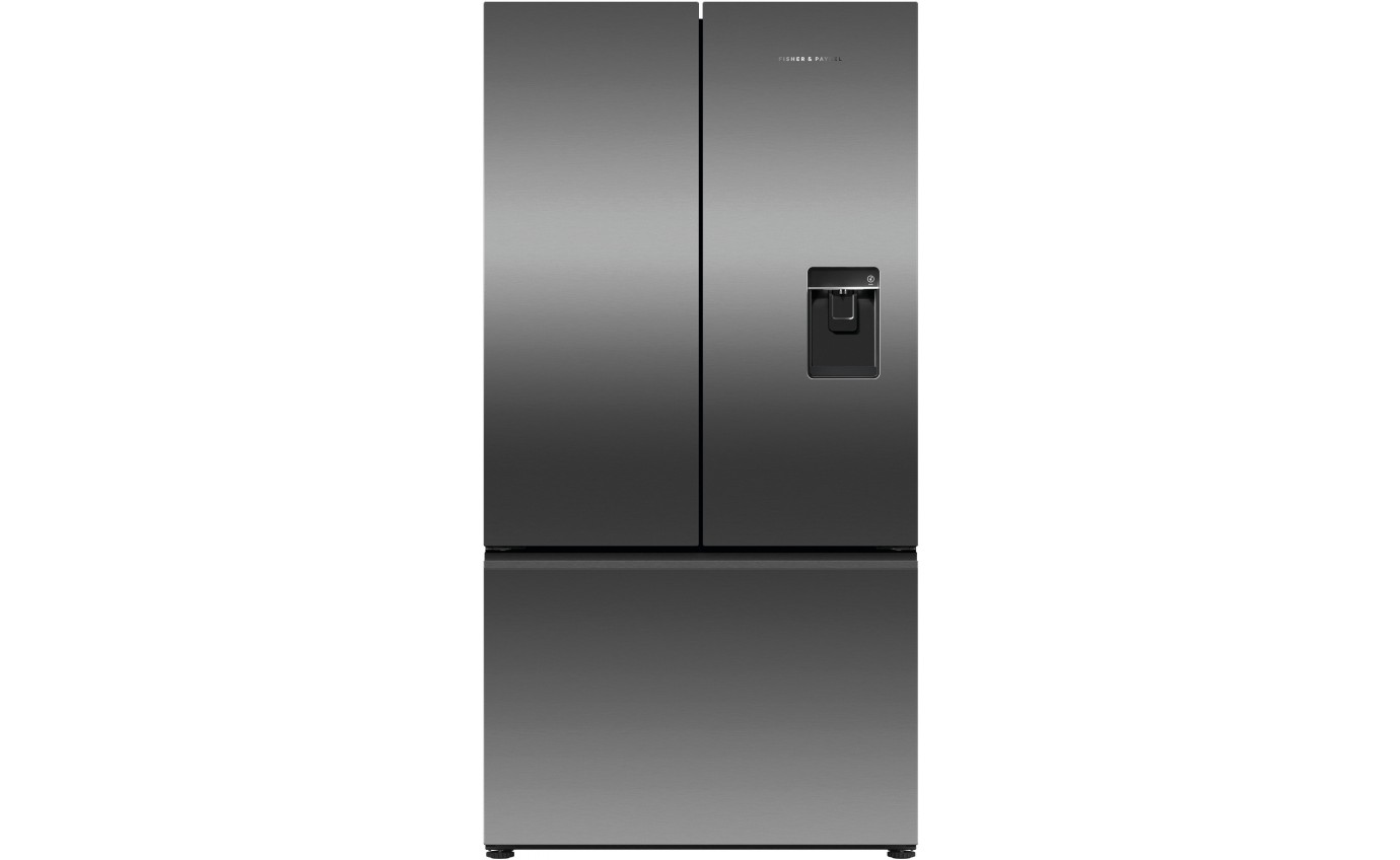 Fisher & Paykel 569L French Door Fridge (Black Stainless Steel) RF610ANUB5