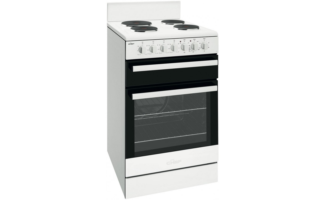 Chef 54cm Freestanding Electric Cooker CFE535WB