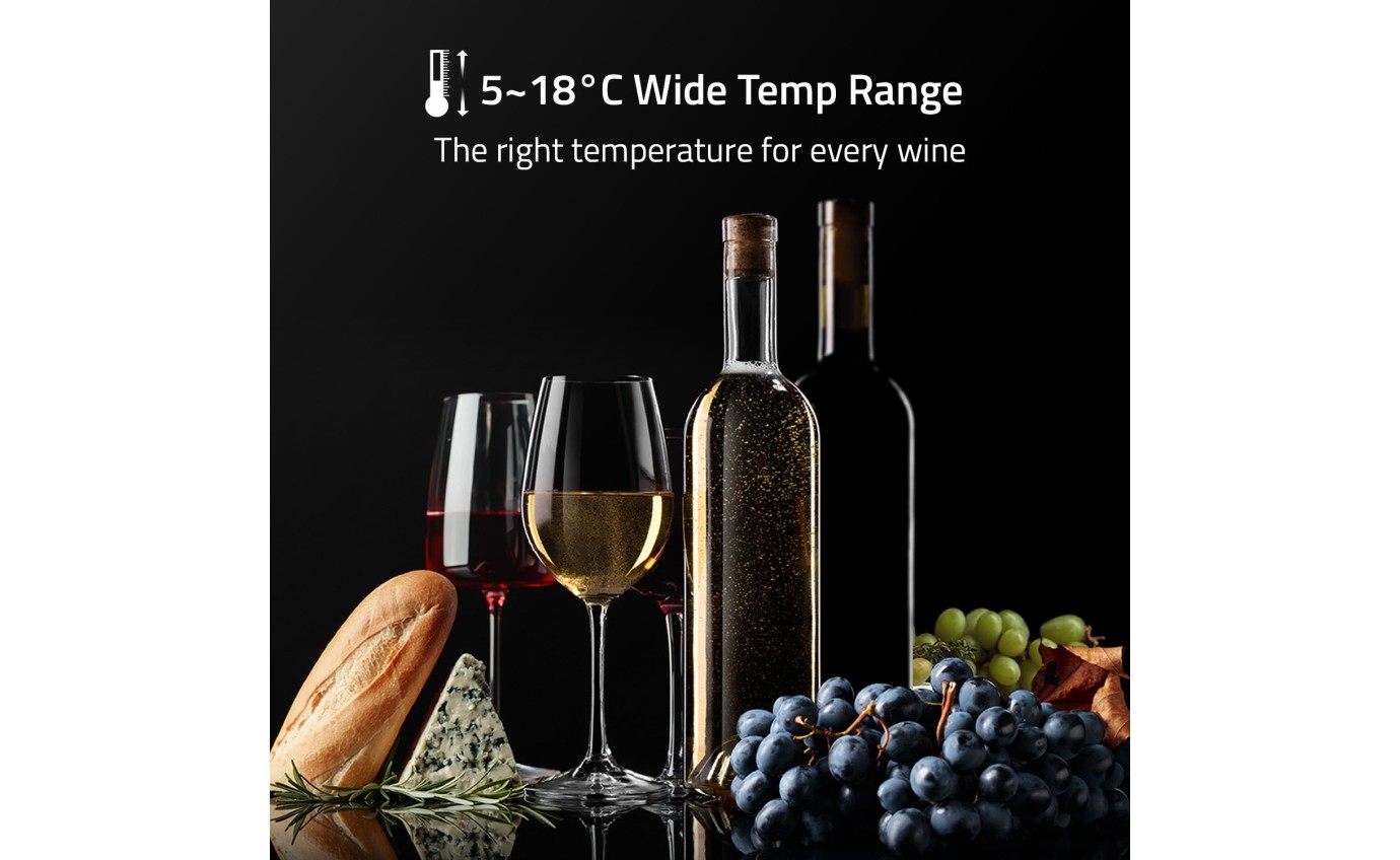 Hisense 30 Bottle Wine (Black) HRWC31 Fridge & Washer City