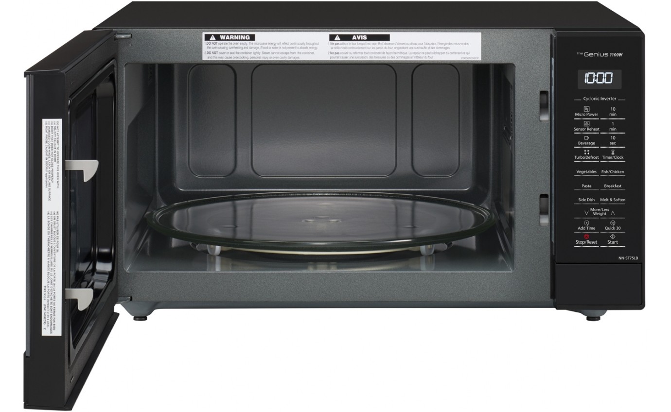 Panasonic 44L 1100W Cyclonic Inverter Microwave Oven (Black) NNST75LBQPQ