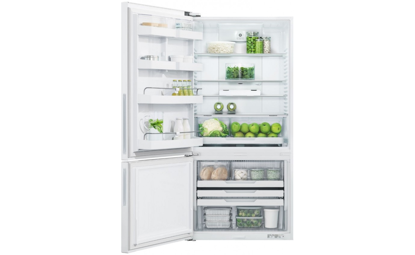 Fisher & Paykel 494L Bottom Mount Fridge (White) RF522BLPW6 Fridge