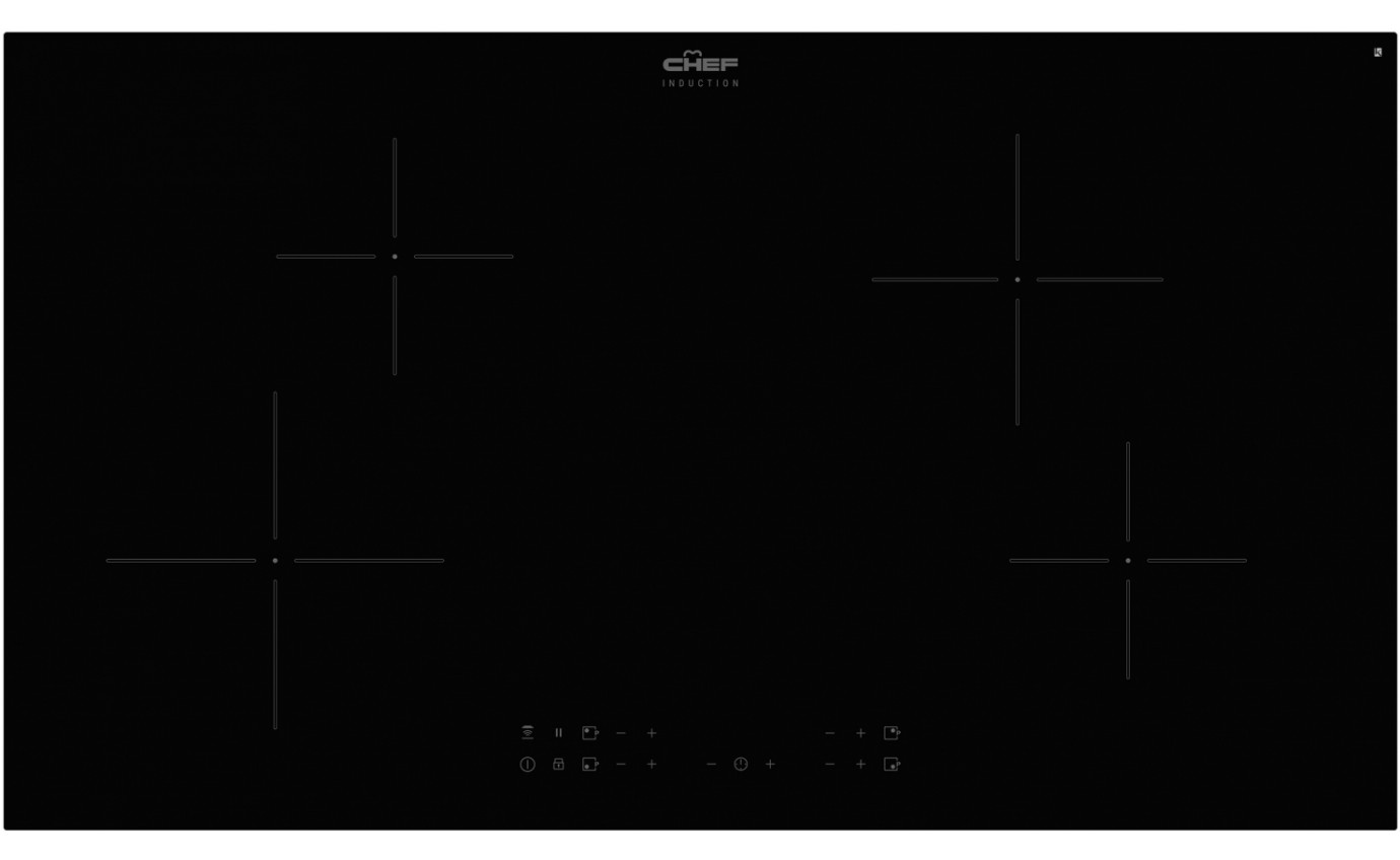 Chef 60cm 4 Zone Induction Cooktop CHI944BB