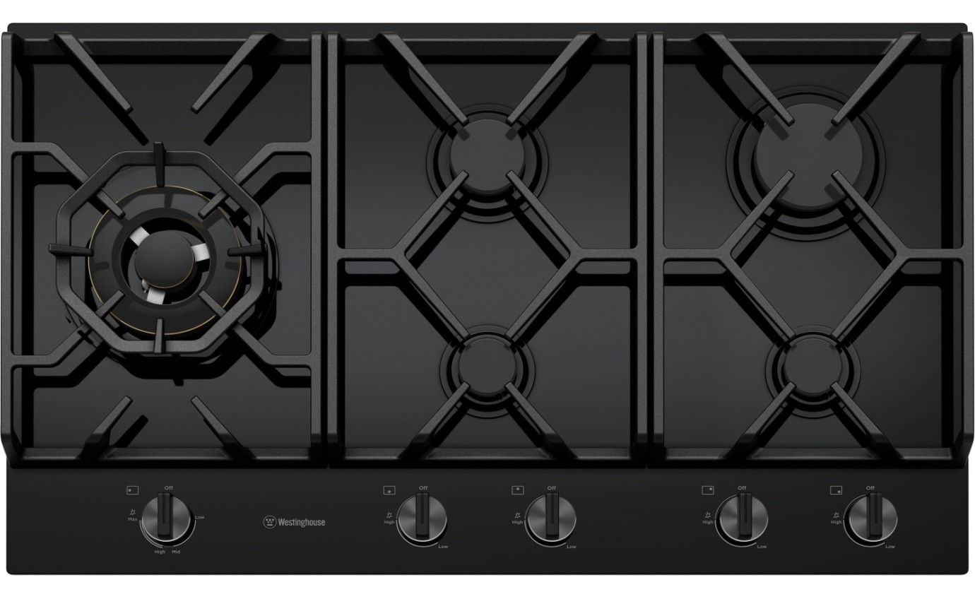 Westinghouse 90cm 5 Burner Gas Cooktop WHG959BD Fridge & Washer City